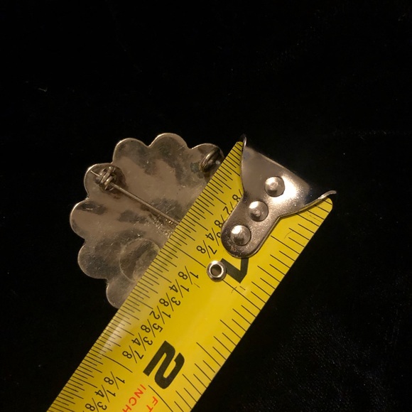 Alpaca Mexico brooch pin - Turquoise - Picture 2 of 5